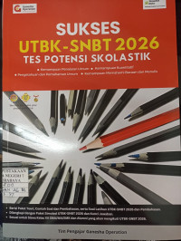 Image of SUKSES UTBK -SNBT 2026. Tes Potensi Skolastik